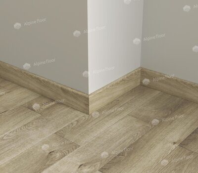 Плинтус кварцевый Alpine Floor Parquet Light SK 13-5 Дуб Натуральный Отбеленный 220х8 см